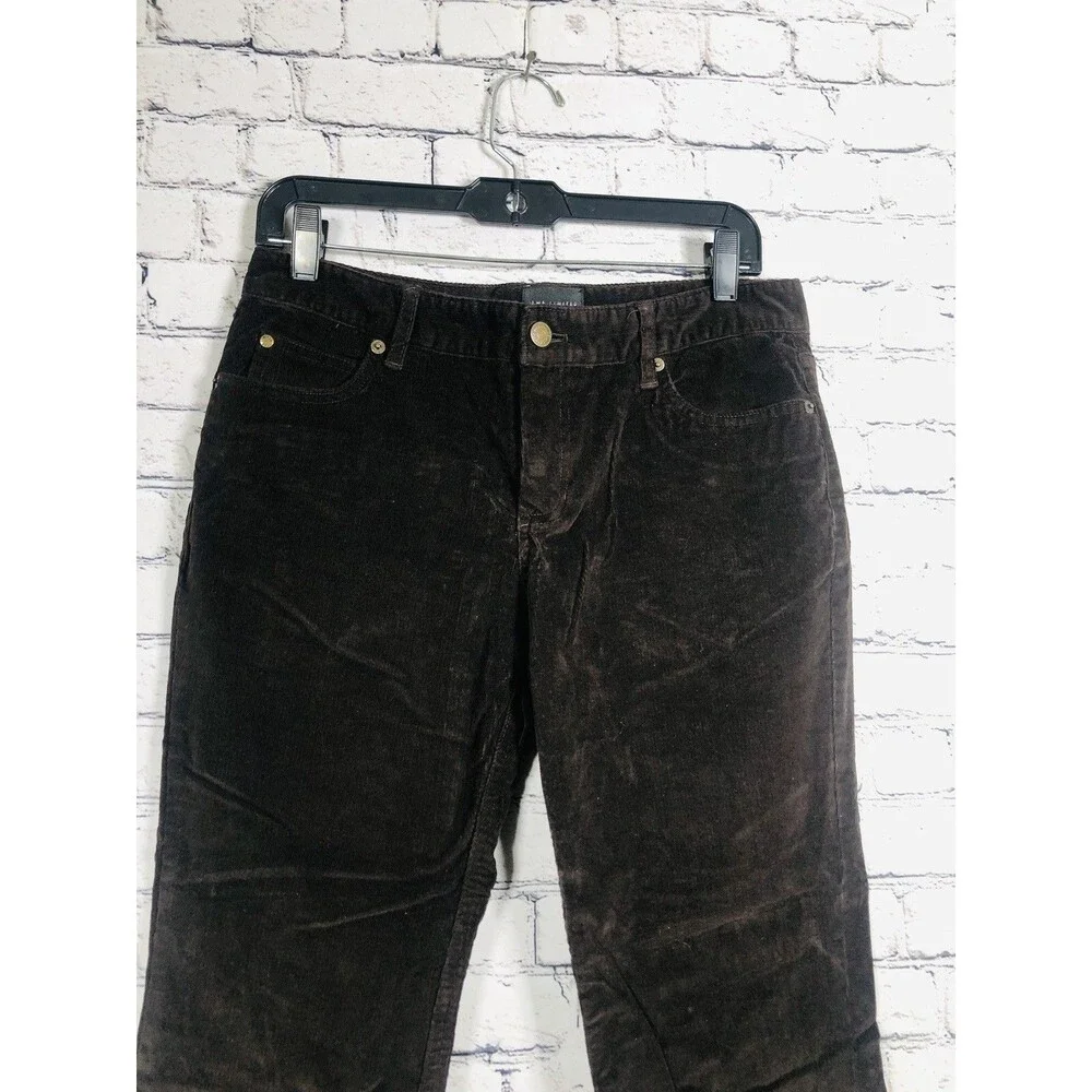 The Limited Women's  Corduroy Pants Drew Fit Bootcut Dark Brown Size 8